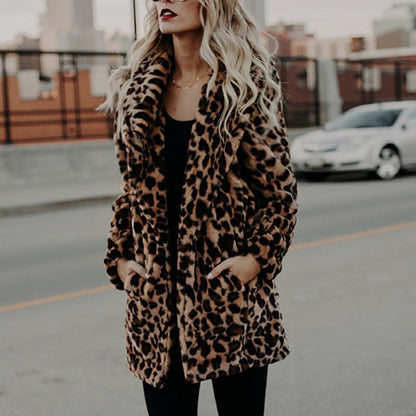 Abrigo de leopardo de lujo
