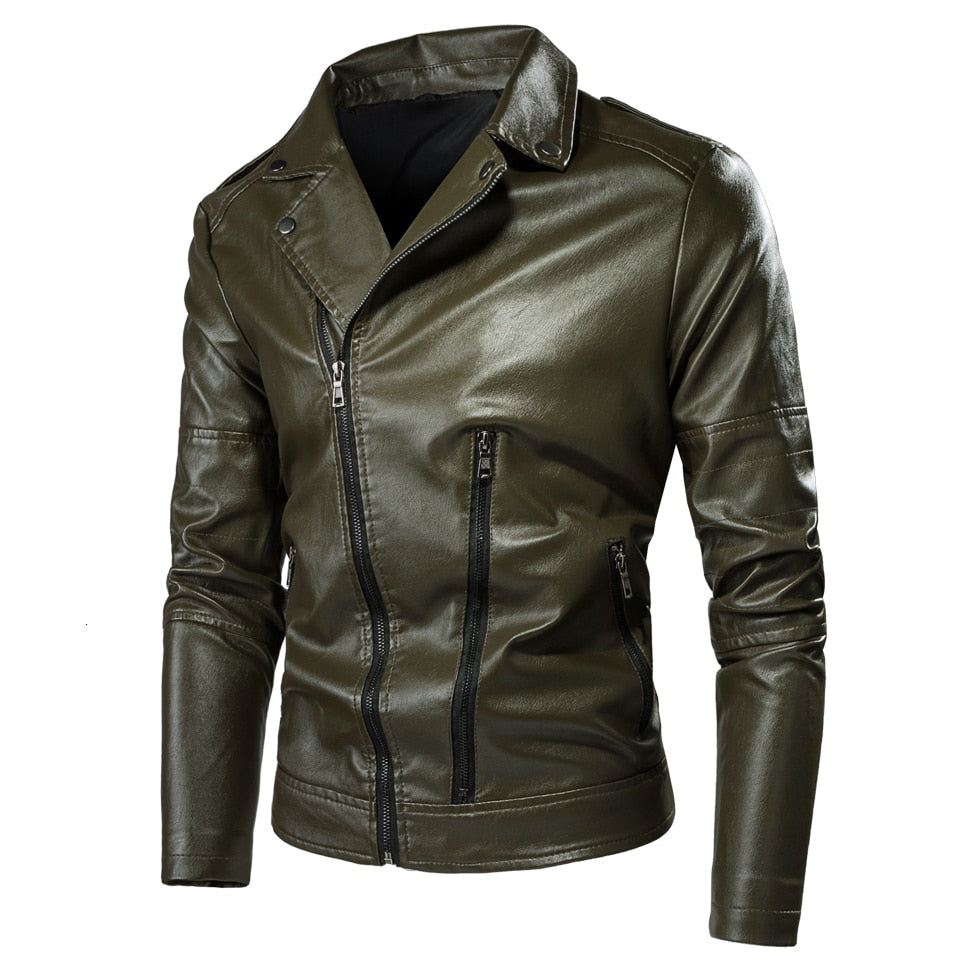 Chaqueta de cuero para motociclistas
