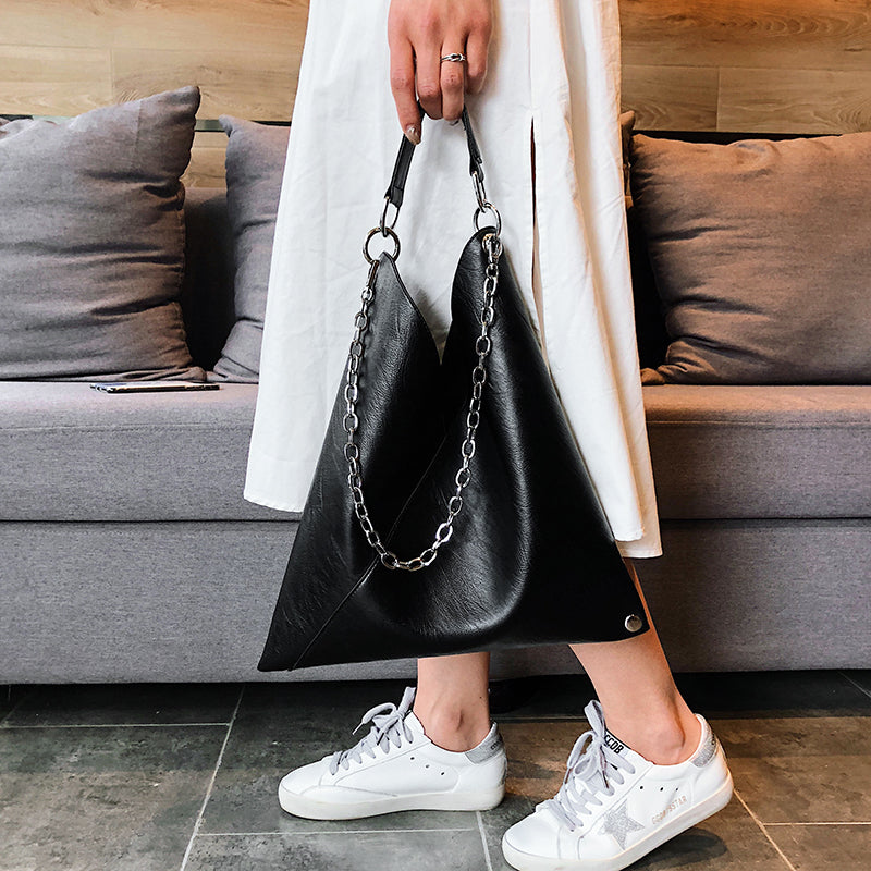 Bolso de mano de piel Pochette